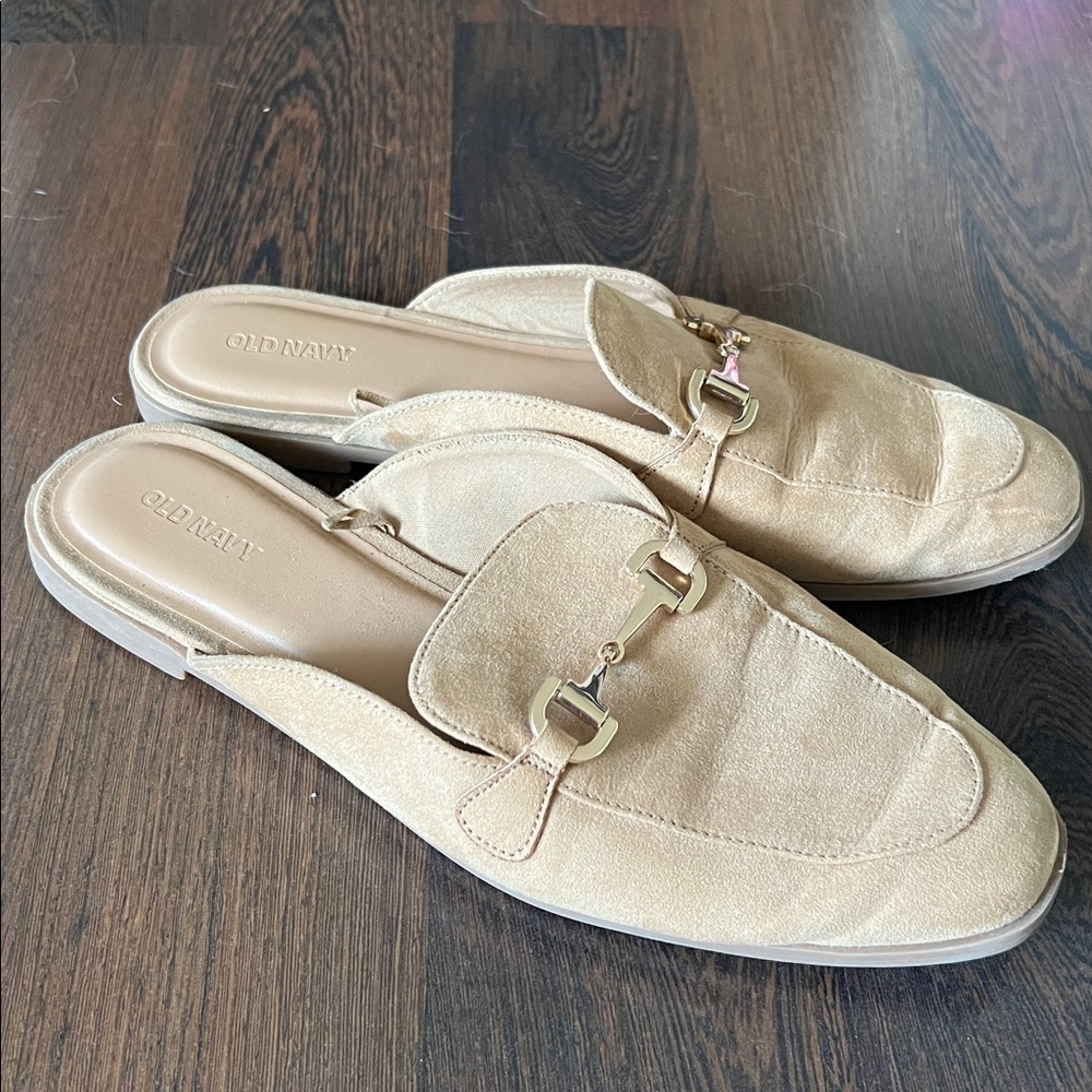Old Navy Metallic Gold Slip-On Loafers